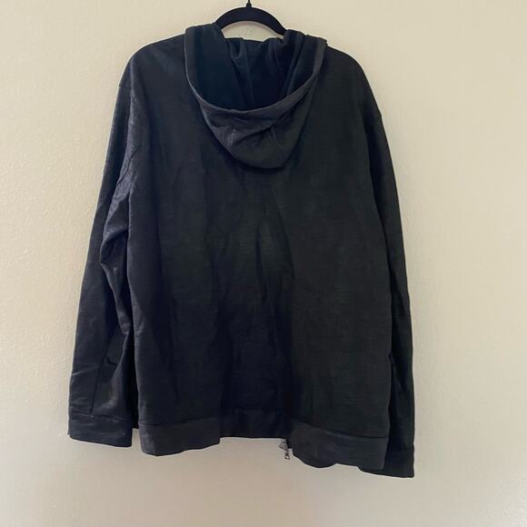 John Varvatos K3440X1 Full Zip Cotton Linen Blend Hoodie Jacket XL - Picture 3 of 8